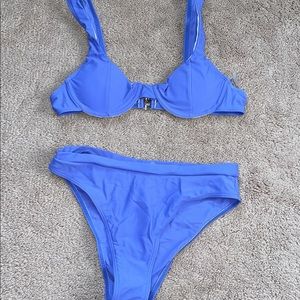 purple shein bikini